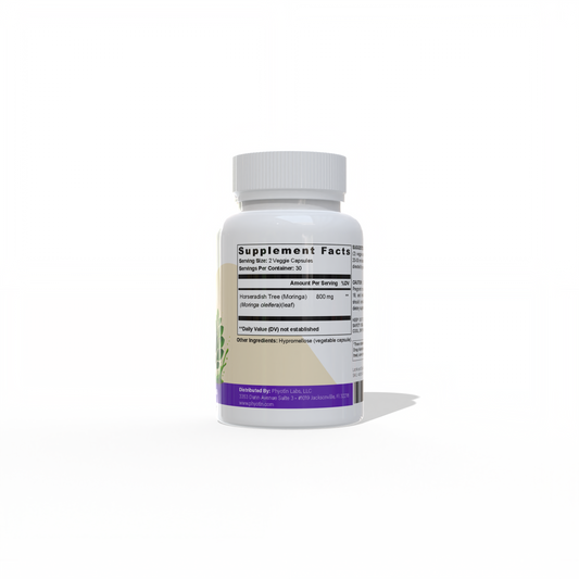 Phyotin Moringa 800 mg organic superfood supplement for daily wellness