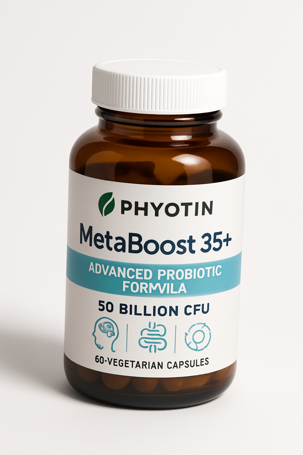 PHYOTIN MetaBoost 35+ Advanced Probiotic Formula - Digestive Health & Metabolism Support