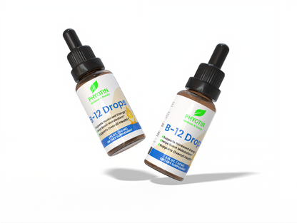 Two Phyotin B-12 Drop bottles on a white background