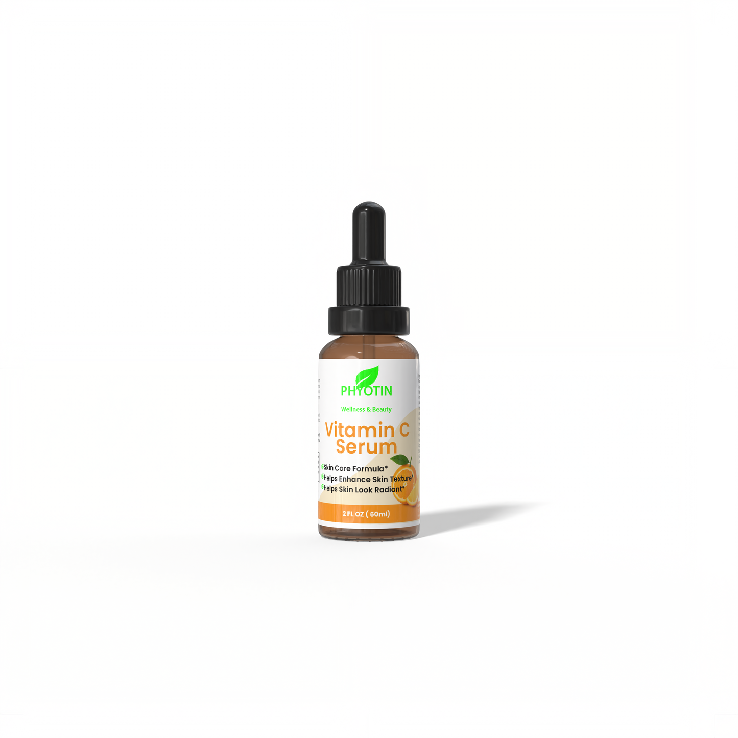 Phyotin Vitamin C Serum bottle on white background