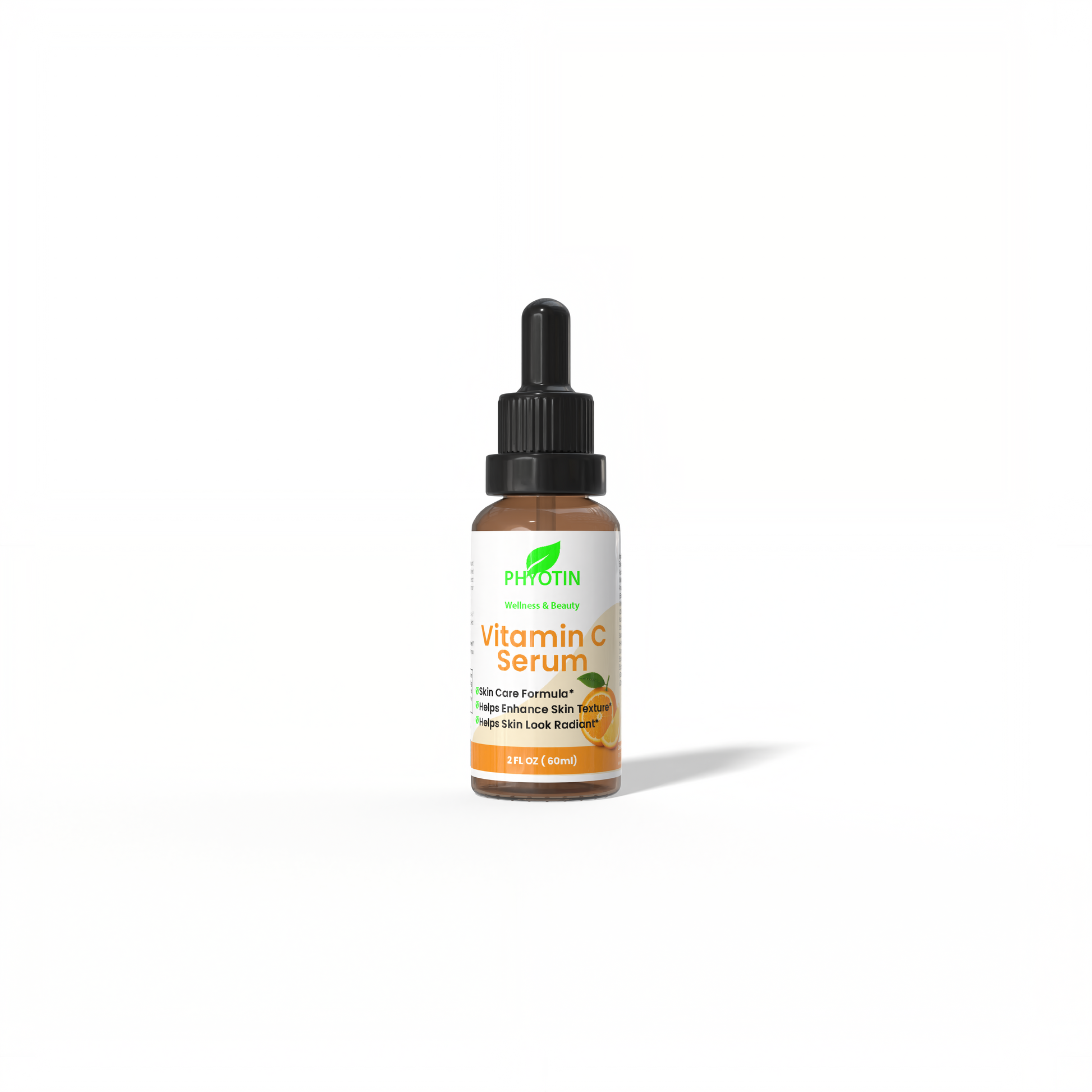 Phyotin Vitamin C Serum bottle on white background