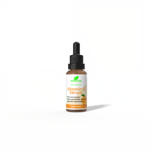 Phyotin Vitamin C Serum bottle on white background