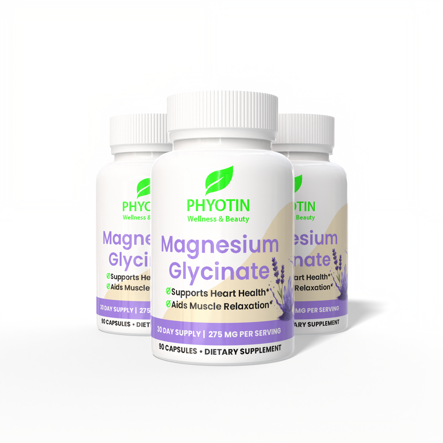 Phyotin Magnesium Glycinate – High Absorption Calming & Sleep Support (275 mg)
