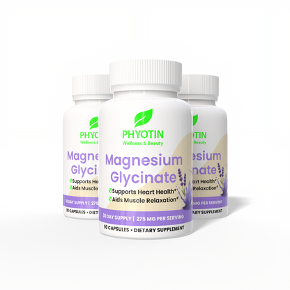 Phyotin Magnesium Glycinate – High Absorption Calming & Sleep Support (275 mg)