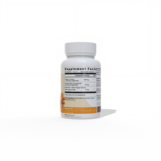 Phyotin Turmeric curcumin formula with BioPerine for enhanced absorption