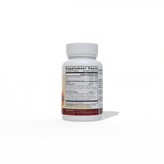 Phyotin Night Time Fat Burner formula designed to support restful sleep and nighttime metabolism